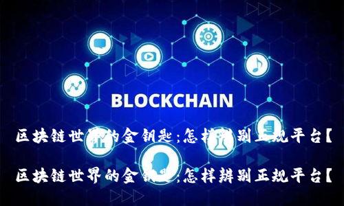 区块链世界的金钥匙：怎样辨别正规平台？

区块链世界的金钥匙：怎样辨别正规平台？